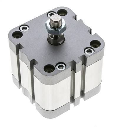 ISO 21287 Compacte Dubbelwerkende Cilinder 63-20mm - Magnetisch - Mannelijke Stang