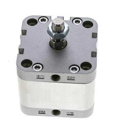 ISO 21287 Compacte Dubbelwerkende Cilinder 63-20mm - Magnetisch - Mannelijke Stang