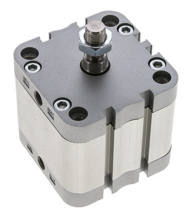 ISO 21287 Compacte Dubbelwerkende Cilinder 63-25mm - Magnetisch - Mannelijke Stang