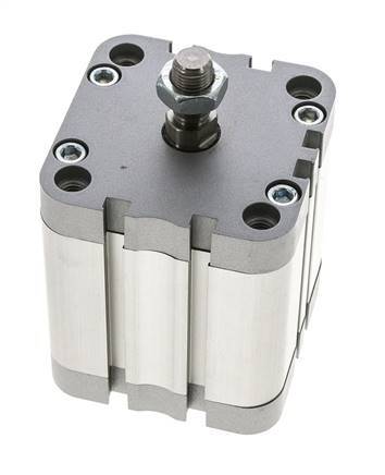 ISO 21287 Compacte Dubbelwerkende Cilinder 63-40mm - Magnetisch - Mannelijke Stang
