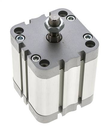 ISO 21287 Compacte Dubbelwerkende Cilinder 63-40mm - Magnetisch - Mannelijke Stang