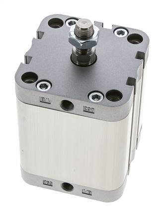 ISO 21287 Compacte Dubbelwerkende Cilinder 63-50mm - Magnetisch - Mannelijke Stang