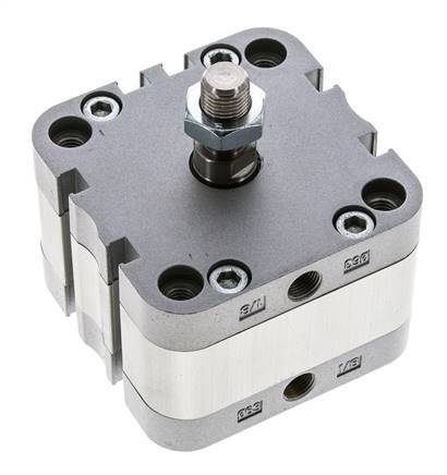 ISO 21287 Compacte Dubbelwerkende Cilinder 63-5mm - Magnetisch - Mannelijke Stang