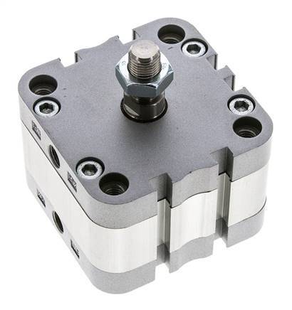 ISO 21287 Compacte Dubbelwerkende Cilinder 63-5mm - Magnetisch - Mannelijke Stang