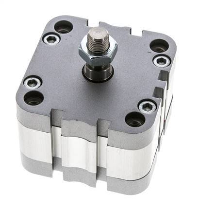 ISO 21287 Compacte Dubbelwerkende Cilinder 63-5mm - Magnetisch - Mannelijke Stang