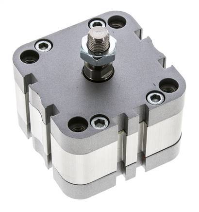 ISO 21287 Compacte Dubbelwerkende Cilinder 63-5mm - Magnetisch - Mannelijke Stang