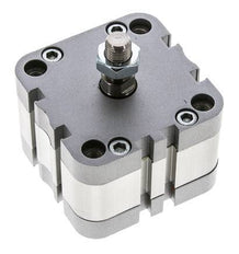 ISO 21287 Compacte Dubbelwerkende Cilinder 63-5mm - Magnetisch - Mannelijke Stang