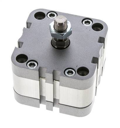 ISO 21287 Compacte Dubbelwerkende Cilinder 63-5mm - Magnetisch - Mannelijke Stang