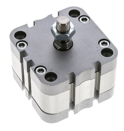 ISO 21287 Compacte Dubbelwerkende Cilinder 63-5mm - Magnetisch - Mannelijke Stang