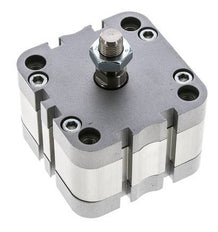 ISO 21287 Compacte Dubbelwerkende Cilinder 63-5mm - Magnetisch - Mannelijke Stang