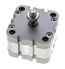 ISO 21287 Compacte Dubbelwerkende Cilinder 63-5mm - Magnetisch - Mannelijke Stang