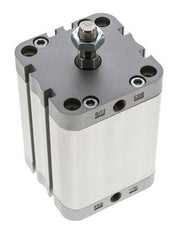 ISO 21287 Compacte Dubbelwerkende Cilinder 63-60mm - Magnetisch - Mannelijke Stang