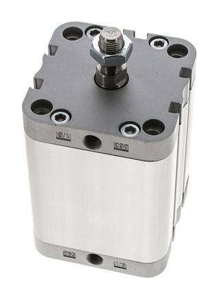 ISO 21287 Compacte Dubbelwerkende Cilinder 63-60mm - Magnetisch - Mannelijke Stang