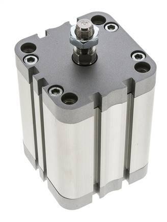 ISO 21287 Compacte Dubbelwerkende Cilinder 63-60mm - Magnetisch - Mannelijke Stang