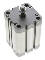 ISO 21287 Compacte Dubbelwerkende Cilinder 63-60mm - Magnetisch - Mannelijke Stang