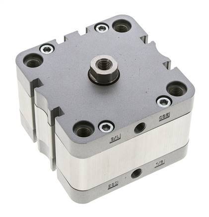 ISO 21287 Compacte Dubbelwerkende Cilinder 80-10mm - Magnetisch