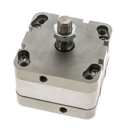 ISO 21287 Compacte Dubbelwerkende Cilinder 80-10mm - Magnetisch - Mannelijke Stang