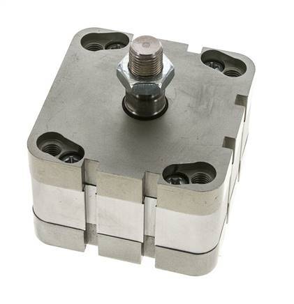 ISO 21287 Compacte Dubbelwerkende Cilinder 80-10mm - Magnetisch - Mannelijke Stang