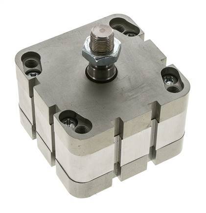 ISO 21287 Compacte Dubbelwerkende Cilinder 80-10mm - Magnetisch - Mannelijke Stang