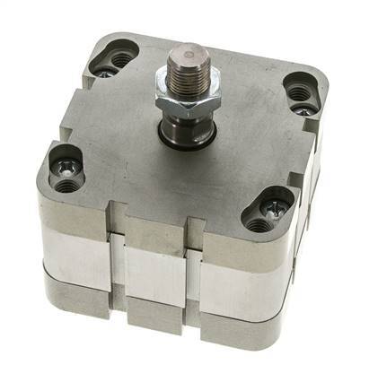 ISO 21287 Compacte Dubbelwerkende Cilinder 80-10mm - Magnetisch - Mannelijke Stang