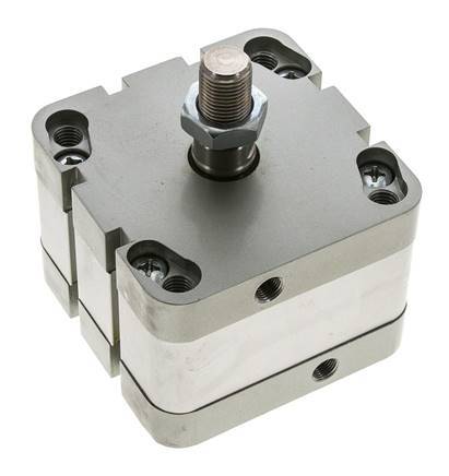 ISO 21287 Compacte Dubbelwerkende Cilinder 80-15mm - Magnetisch - Mannelijke Stang