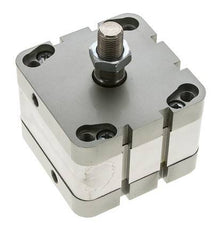 ISO 21287 Compacte Dubbelwerkende Cilinder 80-15mm - Magnetisch - Mannelijke Stang