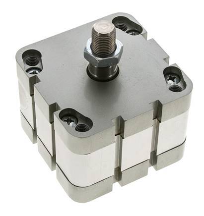 ISO 21287 Compacte Dubbelwerkende Cilinder 80-15mm - Magnetisch - Mannelijke Stang