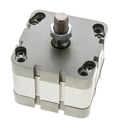 ISO 21287 Compacte Dubbelwerkende Cilinder 80-15mm - Magnetisch - Mannelijke Stang