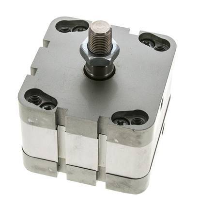 ISO 21287 Compacte Dubbelwerkende Cilinder 80-15mm - Magnetisch - Mannelijke Stang