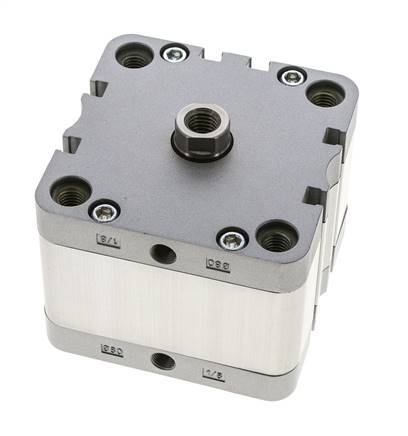 ISO 21287 Compacte Dubbelwerkende Cilinder 80-20mm - Magnetisch