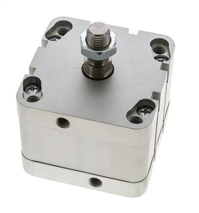 ISO 21287 Compacte Dubbelwerkende Cilinder 80-20mm - Magnetisch - Mannelijke Stang