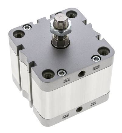 ISO 21287 Compacte Dubbelwerkende Cilinder 80-25mm - Magnetisch - Mannelijke Stang