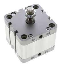ISO 21287 Compacte Dubbelwerkende Cilinder 80-25mm - Magnetisch - Mannelijke Stang