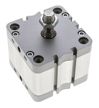 ISO 21287 Compacte Dubbelwerkende Cilinder 80-25mm - Magnetisch - Mannelijke Stang