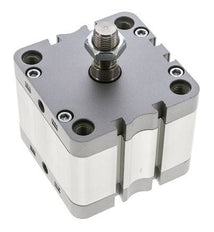 ISO 21287 Compacte Dubbelwerkende Cilinder 80-25mm - Magnetisch - Mannelijke Stang