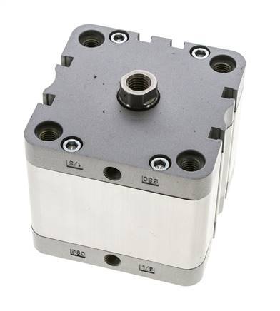 ISO 21287 Compacte Dubbelwerkende Cilinder 80-30mm - Magnetisch