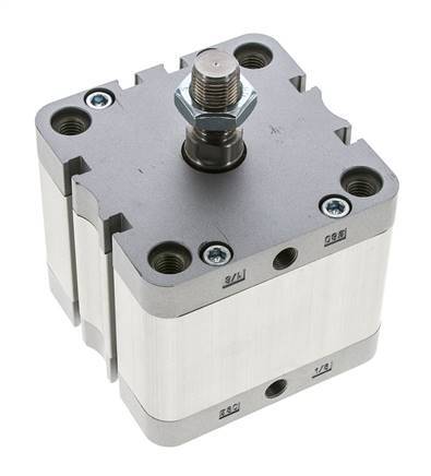 ISO 21287 Compacte Dubbelwerkende Cilinder 80-30mm - Magnetisch - Mannelijke Stang