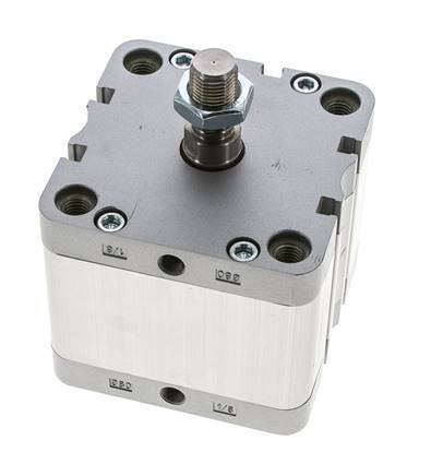 ISO 21287 Compacte Dubbelwerkende Cilinder 80-30mm - Magnetisch - Mannelijke Stang