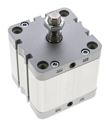 ISO 21287 Compacte Dubbelwerkende Cilinder 80-40mm - Magnetisch - Mannelijke Stang