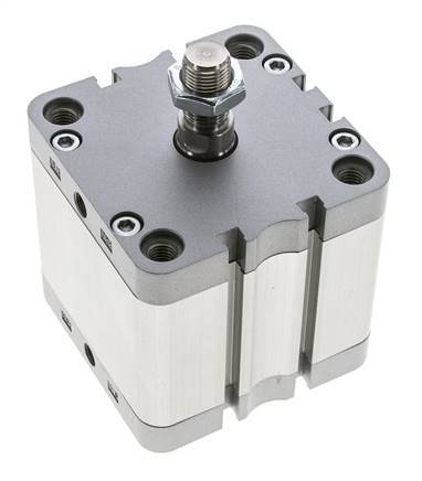 ISO 21287 Compacte Dubbelwerkende Cilinder 80-40mm - Magnetisch - Mannelijke Stang