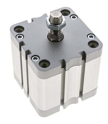 ISO 21287 Compacte Dubbelwerkende Cilinder 80-40mm - Magnetisch - Mannelijke Stang
