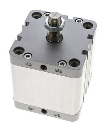 ISO 21287 Compacte Dubbelwerkende Cilinder 80-50mm - Magnetisch - Mannelijke Stang