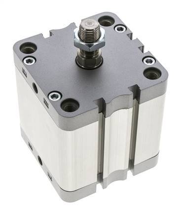 ISO 21287 Compacte Dubbelwerkende Cilinder 80-50mm - Magnetisch - Mannelijke Stang