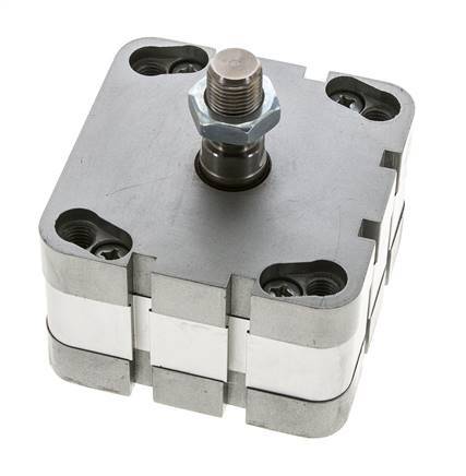 ISO 21287 Compacte Dubbelwerkende Cilinder 80-5mm - Magnetisch - Mannelijke Stang