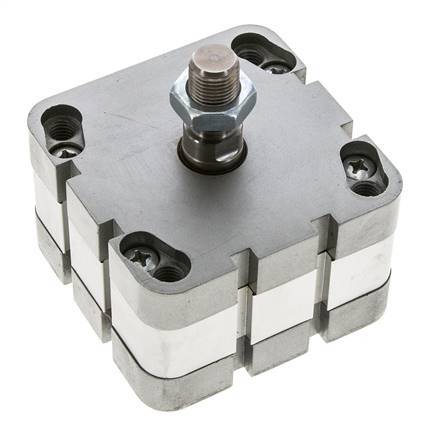 ISO 21287 Compacte Dubbelwerkende Cilinder 80-5mm - Magnetisch - Mannelijke Stang