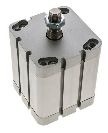 ISO 21287 Compacte Dubbelwerkende Cilinder 80-60mm - Magnetisch - Mannelijke Stang