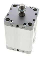 ISO 21287 Compacte Dubbelwerkende Cilinder 80-80mm - Magnetisch - Mannelijke Stang