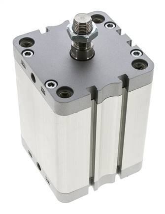 ISO 21287 Compacte Dubbelwerkende Cilinder 80-80mm - Magnetisch - Mannelijke Stang