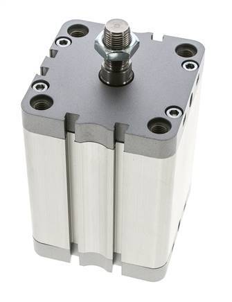 ISO 21287 Compacte Dubbelwerkende Cilinder 80-80mm - Magnetisch - Mannelijke Stang