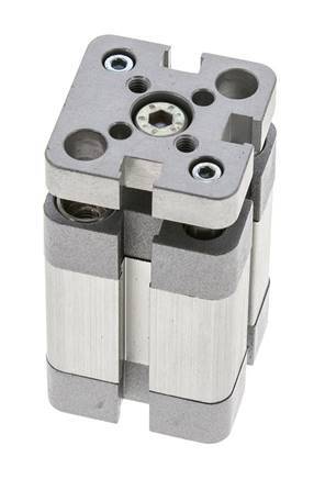 ISO 21287 Compacte Dubbelwerkende Cilinder 20-15mm - Magnetisch - Niet-roterend